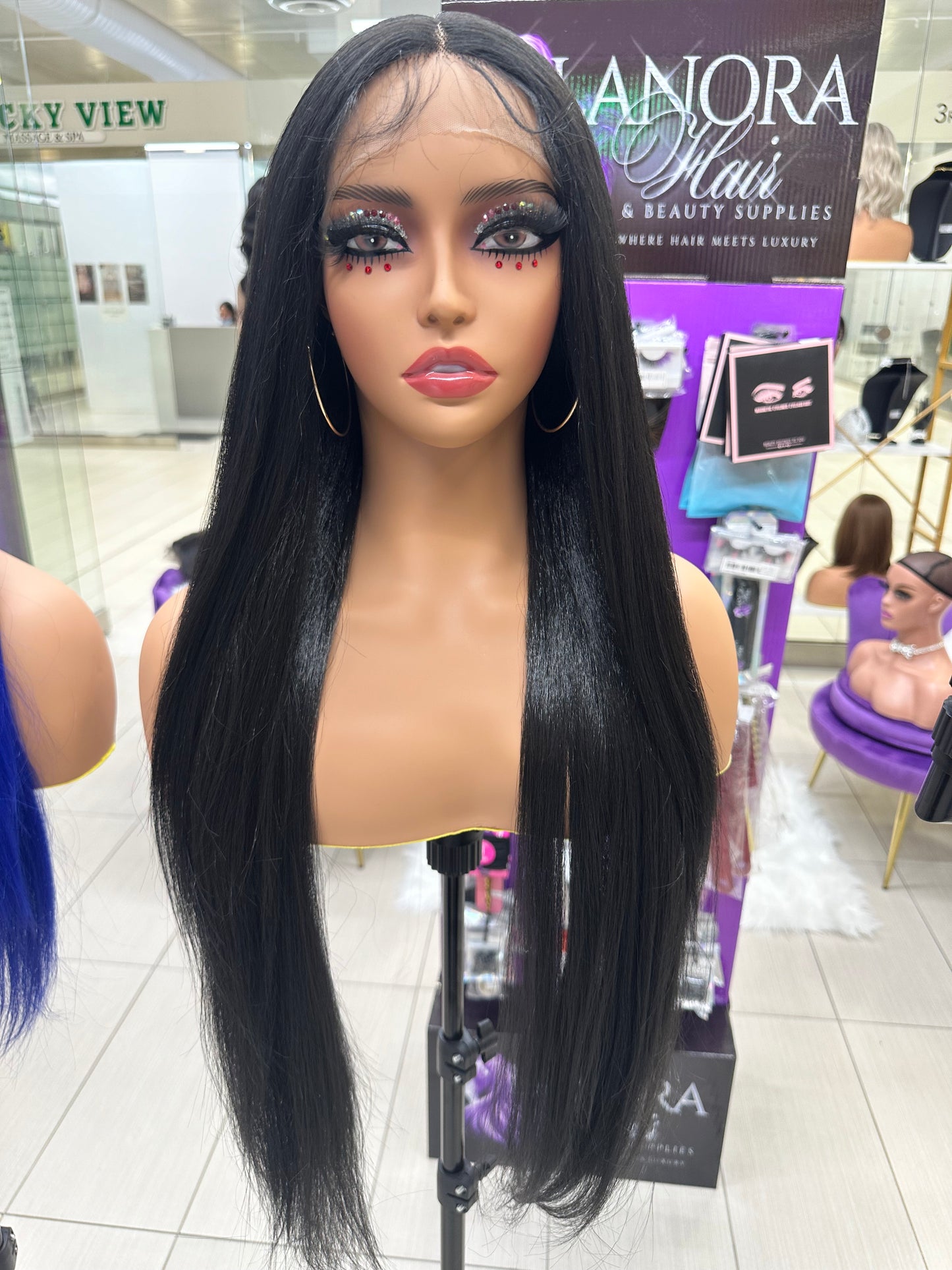 Premium Synthetic Lace Front Wigs - Silky Straight 24" and 32"