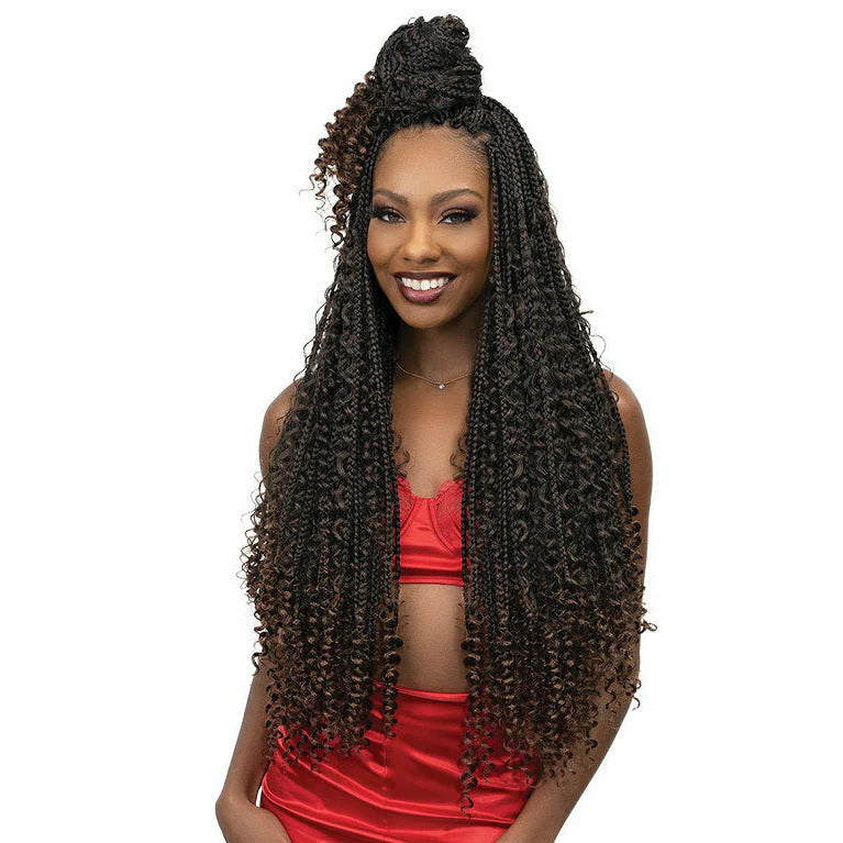 COLOR 30 Janet Collection Nala Tress Synthetic Crochet Braids - 3X Messy Box Braid 26"