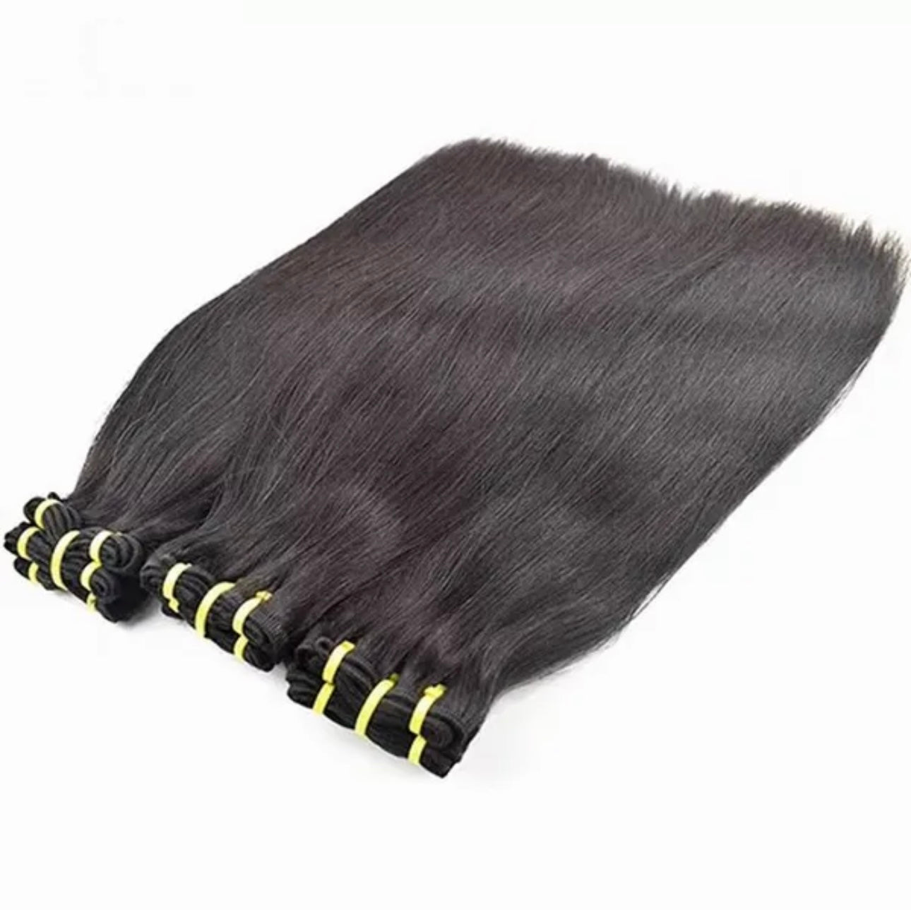 Bone Straight Double Drawn Human Hair Luxury Bundles