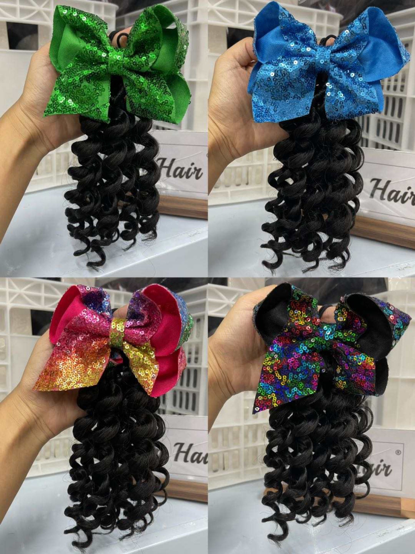 LOOSE WAVE CURLY KIDS  PONYTAIL