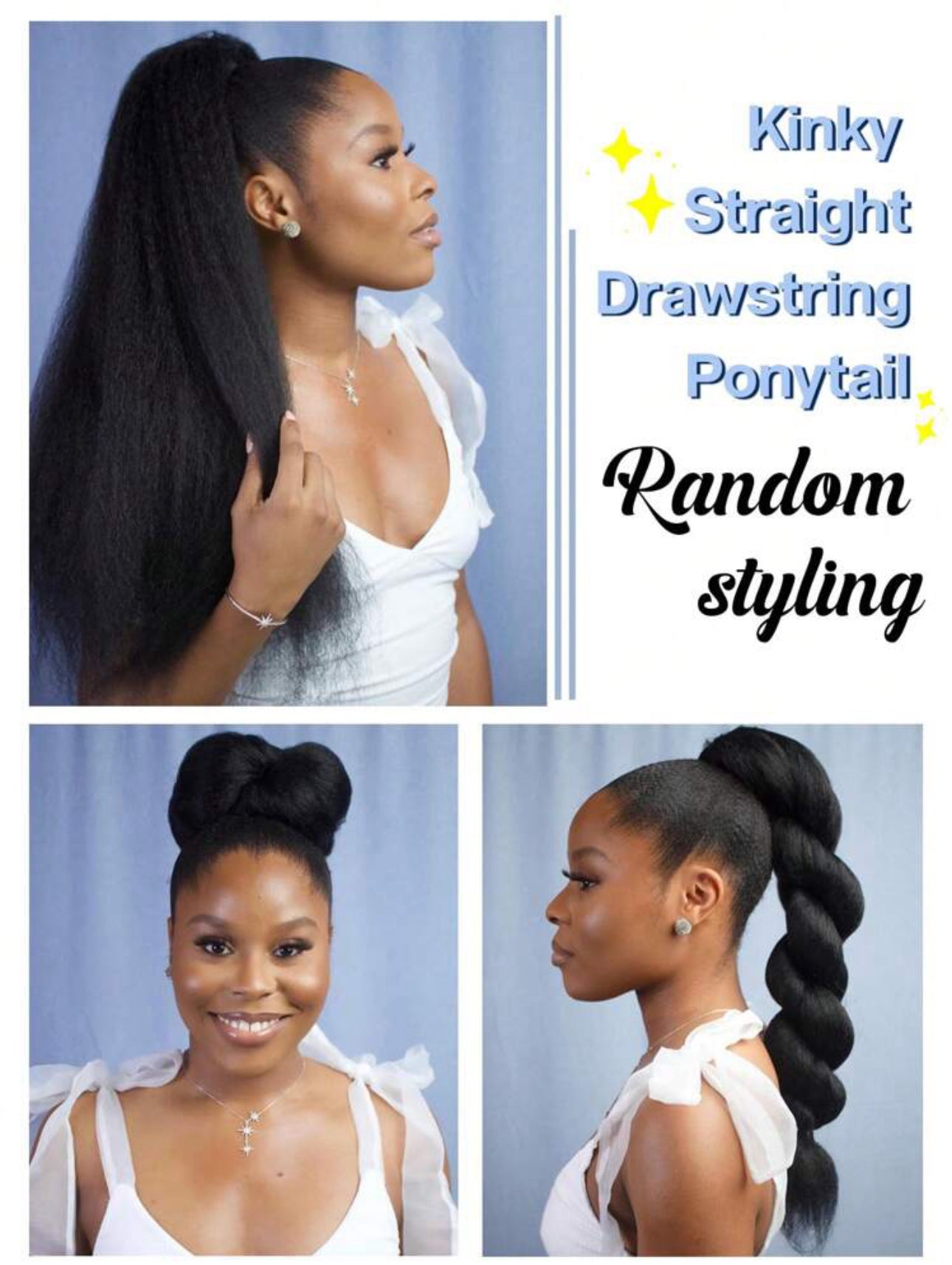 Kinky Drawstring Ponytail - 22" and 26"