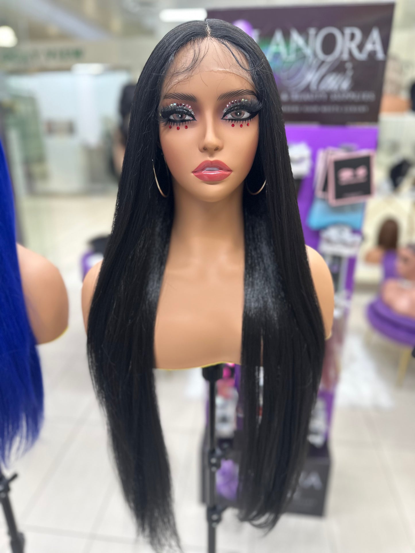 Premium Synthetic Lace Front Wigs - Silky Straight 24" and 32"