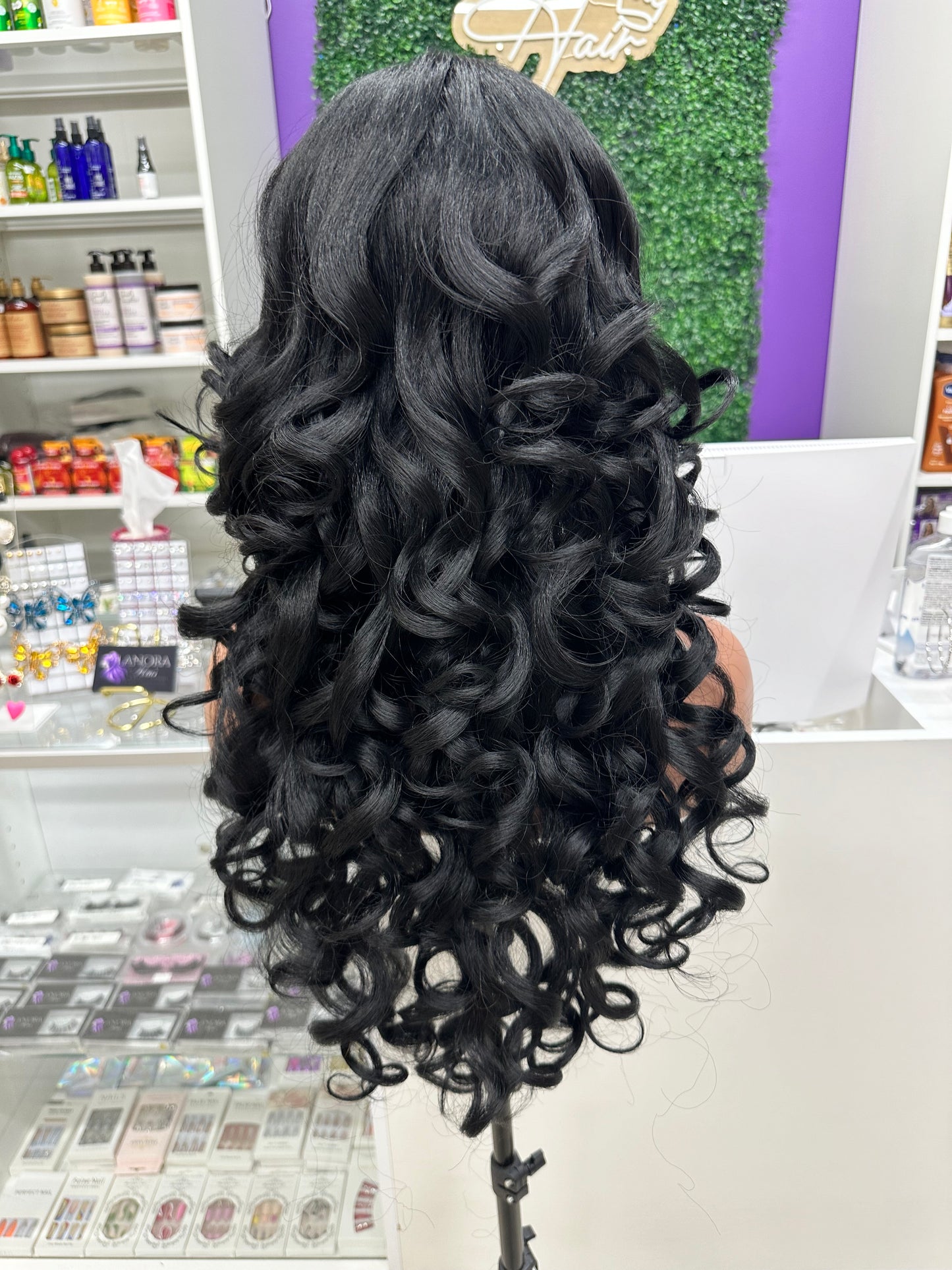 24” bouncy curls premium synthetic wig 13*6