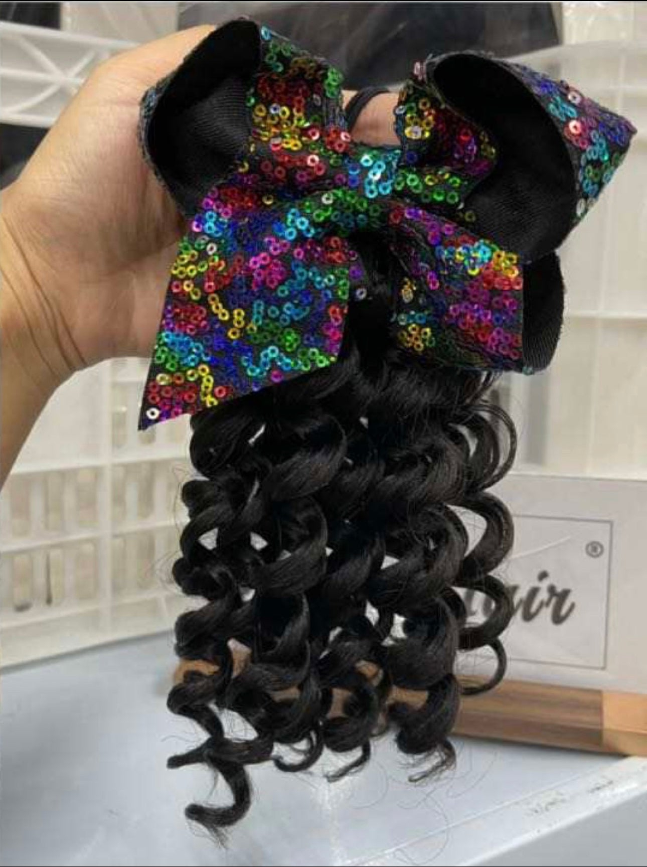 LOOSE WAVE CURLY KIDS  PONYTAIL