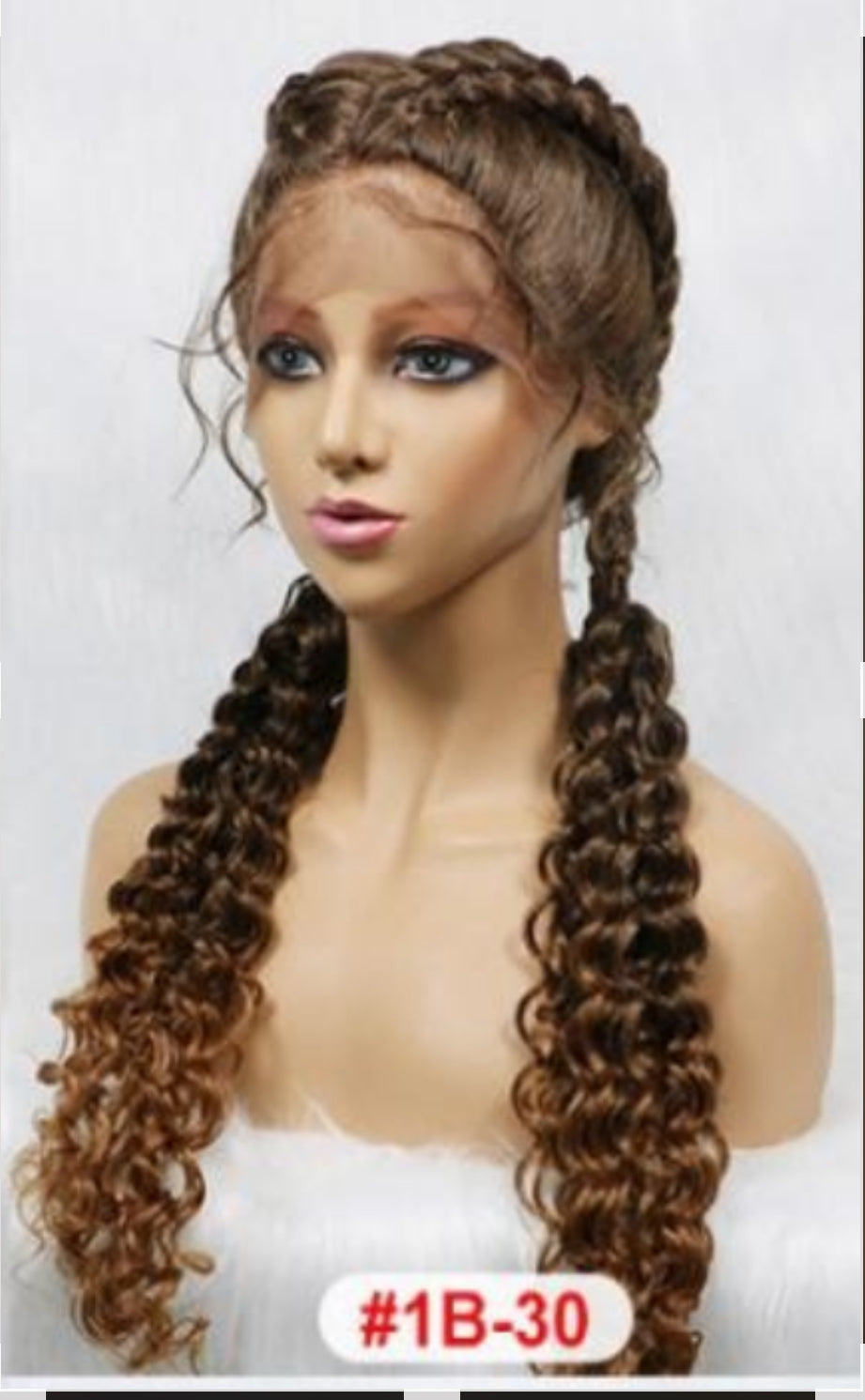 2 Jumbo Cornrow Wig