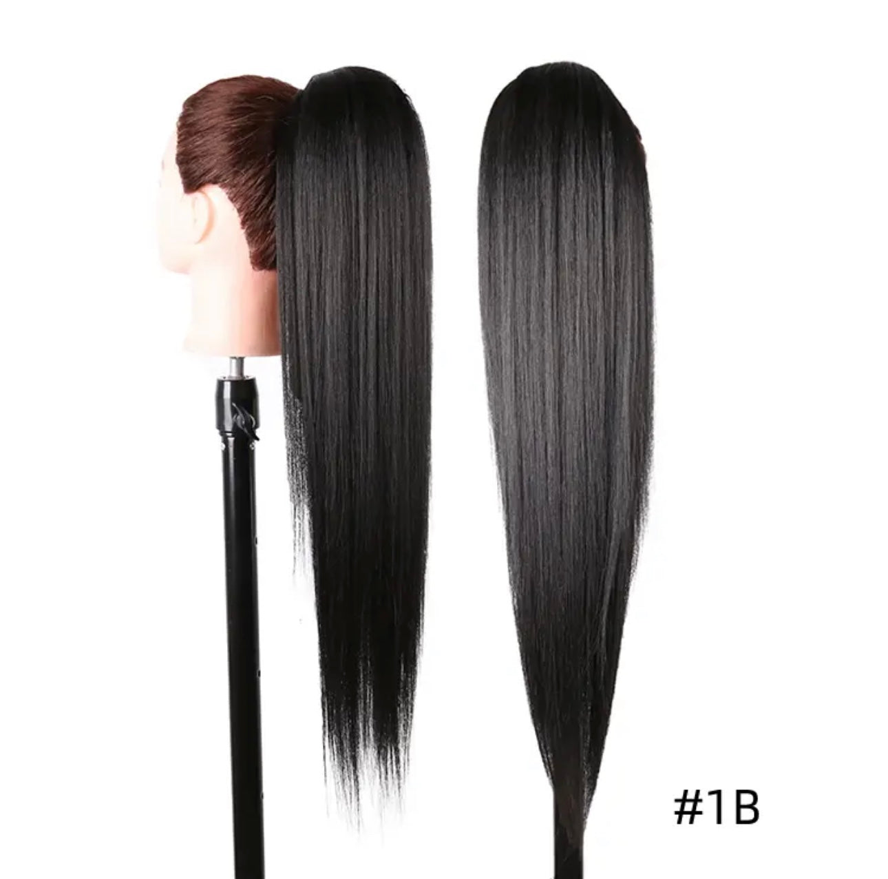 STRAIGHT - Synthetic Hair Ponytail Extension Long 28 Inch Straight Drawstring Ponytail Kanekalon