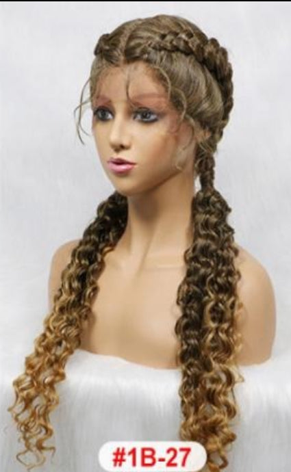 2 Jumbo Cornrow Wig