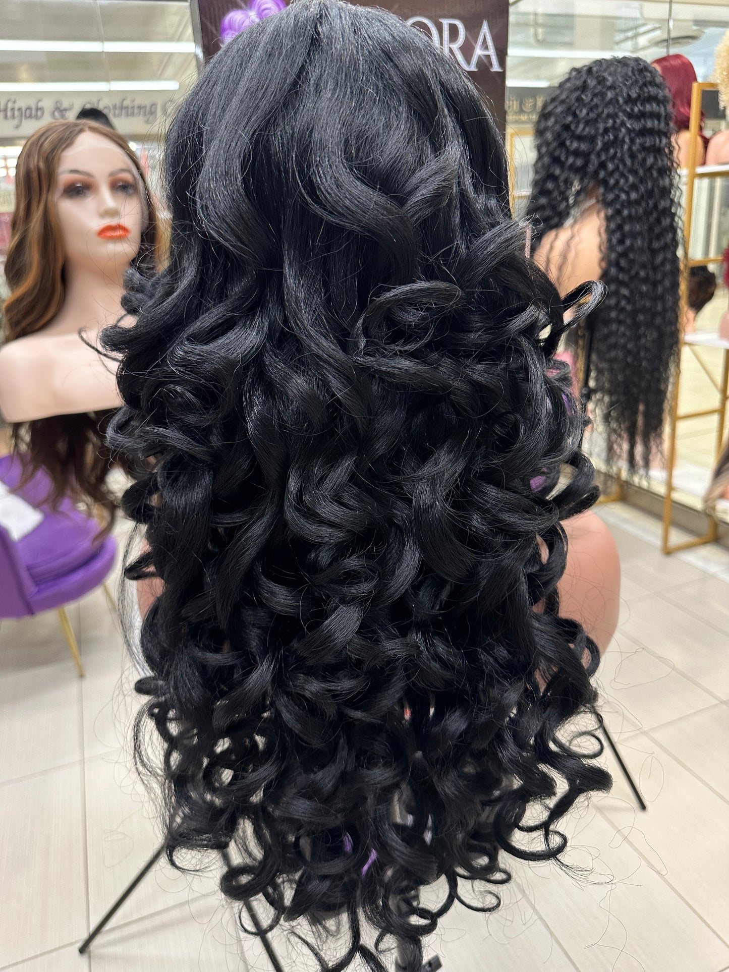 24” bouncy curls premium synthetic wig 13*6