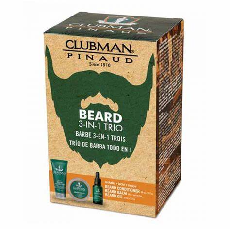 Clubman 3 Piece Beard Pack Facial Hair Care, 0.6 Pounds