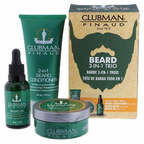 Clubman 3 Piece Beard Pack Facial Hair Care, 0.6 Pounds