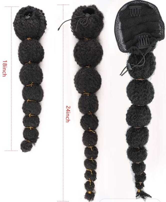 Bubble Braid Drawstring Ponytail - 18" and 24"