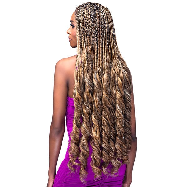 Bobbi Boss Synthetic Pre-Feathered Braid - 3X BOSS BRAID PF FRENCH CURL 28"