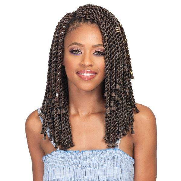 Bobbi Boss African Roots Collection Crochet Braid - BOMBA SENEGAL TWIST BLUNT TIPS 10"