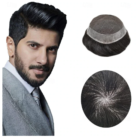 Men's Toupee/ Hair Topper - 100% Human Hair